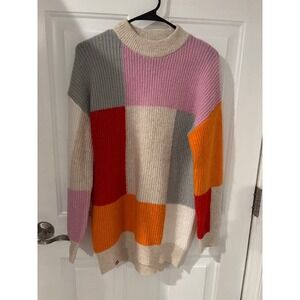 LEGO x Target Color Block Knit Sweater Pullover Colorful Blocks XS